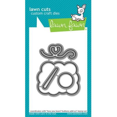 Lawn Fawn Lawn Cuts - How You Bean? Buttons Add-On